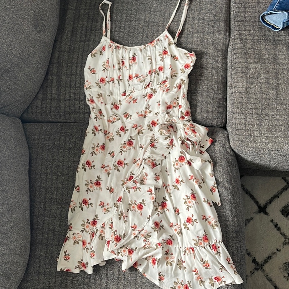 White Floral Dress